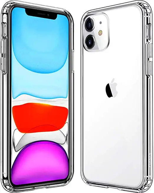 Untuk IPhone 12 Anti Gores Dustyproof Kasus Telepon, Hibrida Bening TPU Bumper Clear Hard PC Case Belakang PENUTUP UNTUK iPhone 11 13