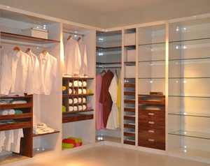 <span class=keywords><strong>2025</strong></span> nóng Bán thiết kế sang trọng tùy chỉnh mới hiện đại cloakroom đồ nội thất tủ quần áo lớn trượt cửa kính với bàn trang điểm - Product Image 3