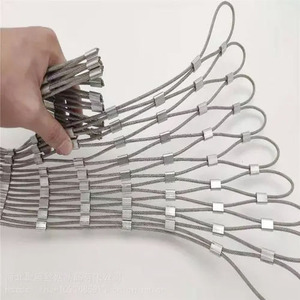 Edelstahls eil gitter X neigen Edelstahl netz mit SS-Ferrulen für rechteckige - Product Image 2