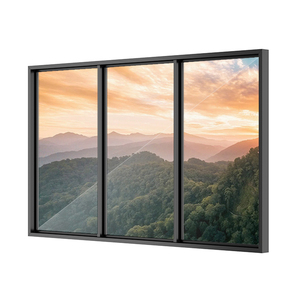 Designer Aluminium Schiebefenster Benutzer definierte Größe Farbe Stahl Nylon AS2047 Zertifiziert für Küchen außen Verwendung Feste Faltung Verfügbar
