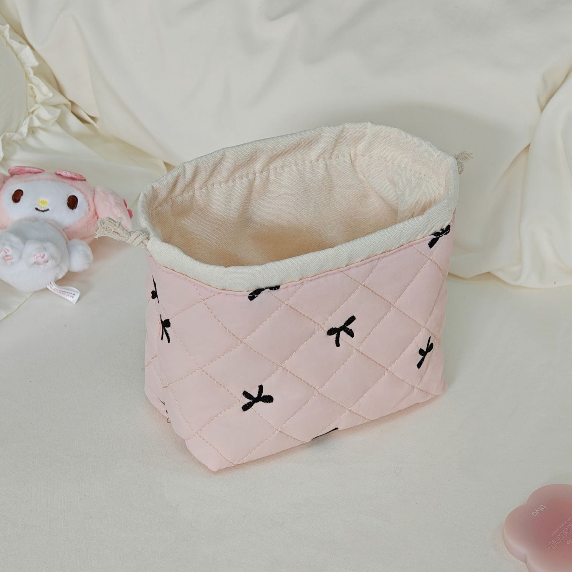 Pink embroidery