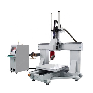 数控路由器5轴3D木材360度5D雕刻切割木材模型ATC - Product Image 2