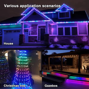 Permanente RGBW <span class=keywords><strong>LED</strong></span>-Pixel-Lichtleisten für den Außenbereich 24V mit smarter Steuerung IP68 für dauerhafte Weihnachts- und Feiertagsbeleuchtung am Dachvorsprung - Product Image 6