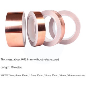 ギターおよびEMIシールドスラグ忌避工芸品電気修理用の高性能銅箔テープ - Product Image 4