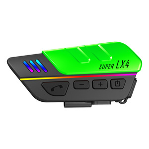 LX4 IPX6 không thấm nước Full-Face mở-mặt Mũ bảo hiểm tai nghe không dây Rider thông tin liên lạc Micro tương thích với xe máy - Product Image 3