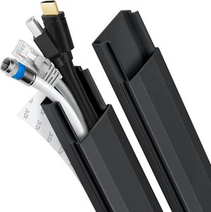 High Quality PVC Cable <strong>Trunking</strong> Slotted <strong>Round</strong> Type Cable Channel Wiring Duct Durable Plastic and Rubber Material - Product Image 1