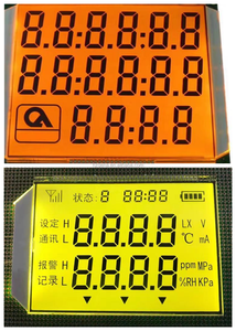 Kunden spezifisches TN4-Digit 7-Segment-LCD-Display Industrielles Anzeige instrument mit schwarzem Hintergrund und weißem Text - Product Image 5