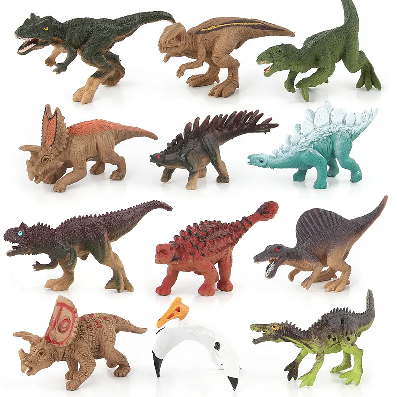 Mainan Hobi Mini Action Dinosaurus Gambar Hewan Model Mainan Dino Plastik Set