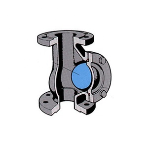 วาล์ว DN50หน้าแปลน DIN แบบบอลไม่ไหลกลับ PN16 - Product Image 6
