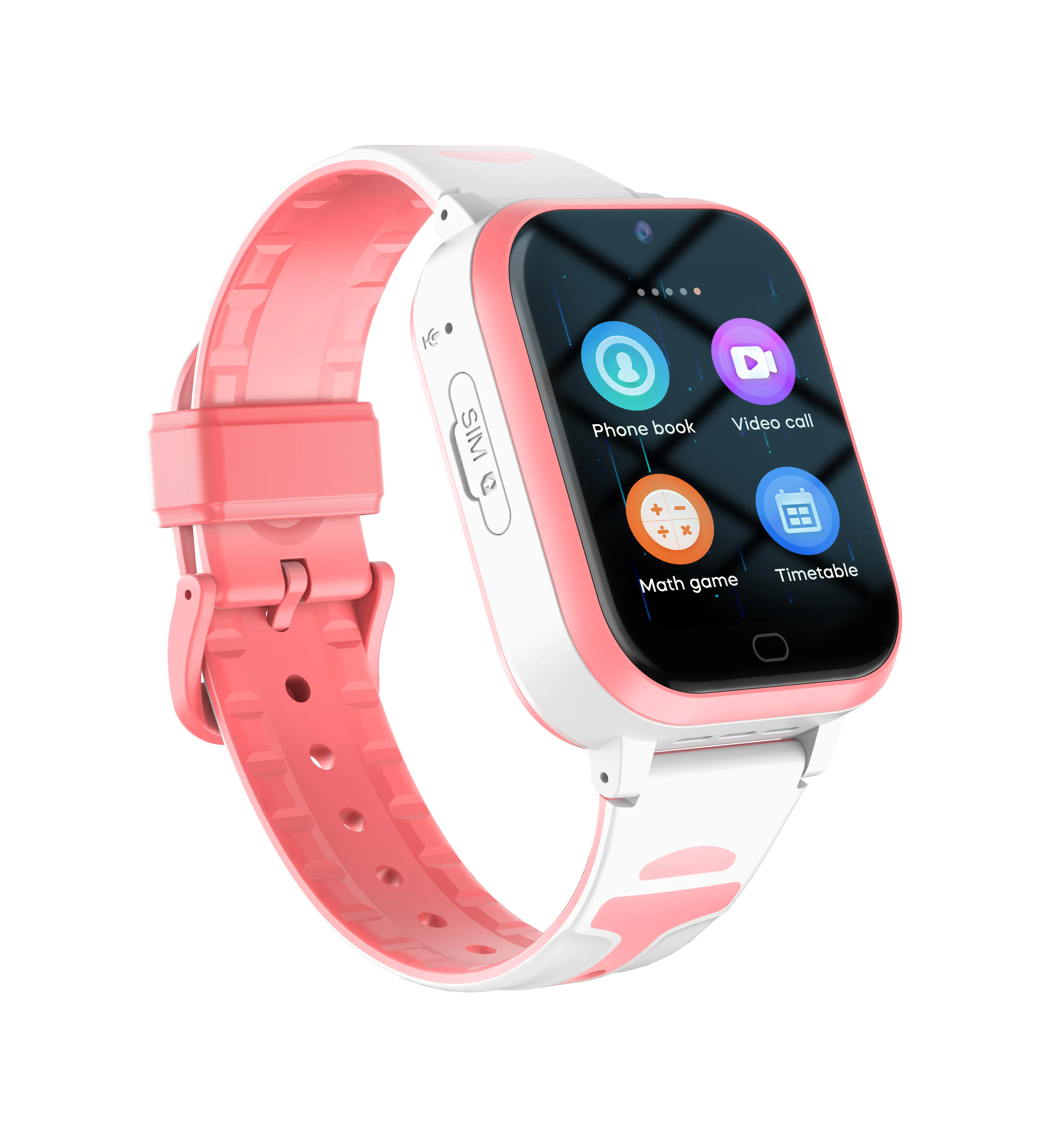 2024 NEW kids smart watch GPS tracking App controlled compatible with Android iOS long standby time smart watch with Whats App