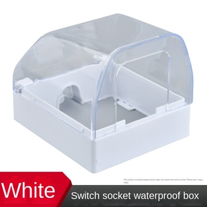IP65 su geçirmez plastik duvar anahtarı kapağı 86 tipi soket kutusu banyo tuvalet için çift koruma ile Max. 15A akım - Product Image 4