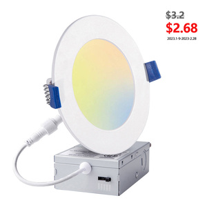 Fabrika doğrudan satış ince Panel AYDINLATMA stokta enerji yıldızı ETL LED gömme aydınlatma kısılabilir 5CCT Pot ışıkları 4 inç Led - Product Image 1