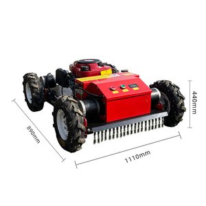 Mini bánh xe/Crawler <span class=keywords><strong>RC</strong></span> máy cắt cỏ 500 800 mét điều khiển từ xa cỏ cắt với ánh sáng - Product Image 2