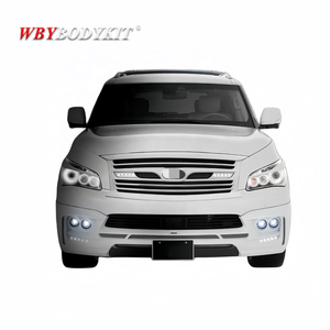 Infiniti Infiniti güçlendirme için yükseltme ROWEN tarzı tampon ön difüzör yan küme ön ve arka spoiler vücut kiti body - Product Image 2