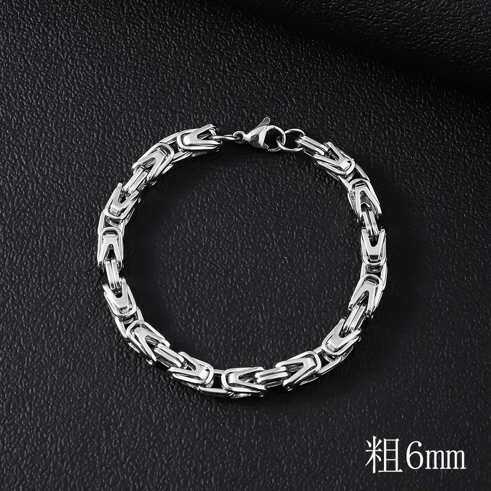 6mm v-shaped imperial bracelet - 21cm
