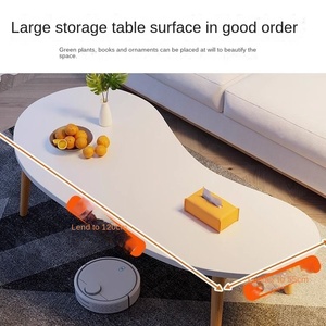 Bàn cà phê phòng khách hộ gia đình Bàn tròn căn hộ nhỏ sofa bàn bên sang trọng đơn giản hiện đại Bàn cà phê ban công - Product Image 2