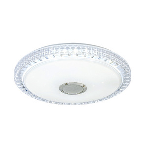 Modern Popular Crystal Edge Music Ceiling Lamp Colorful RGB Remote Control APP LED Music Ceiling Light Home Smart Light - Product Image 6