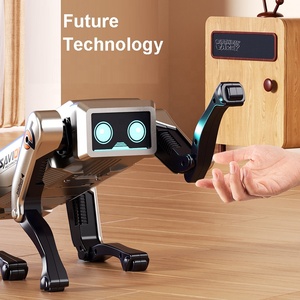 AI programlama akıllı RC mekanik köpek oyuncak dil etkileşimi uzaktan kumanda Stunt eylem Robot köpek hikayesi ile ışık ve müzik