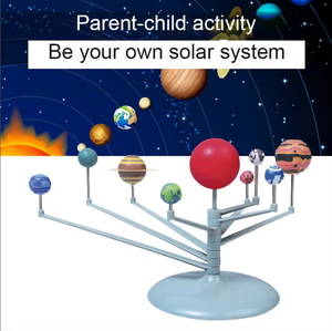 Güneş sistemi dokuz gezegen modeli DIY montaj kiti eğitici plastik Planetarium oyuncak ebeveyn-çocuk etkileşimi için kids 'oyuncak - Product Image 4