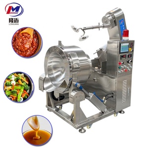 Büyük kapasiteli endüstriyel gıda pişirme mikser makinesi sos makarna fabrika kullanımı 200l otomatik planet Stir Fry karıştırma makinesi maliyeti - Product Image 1