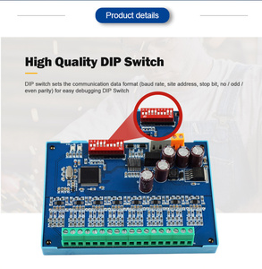 Huaqingjun 16-Kanal RS485 Analoge in gangs modul 0-10V RS485 Modbus RTU-Protokoll Kommunikation AI-Karte für SPS - Product Image 3