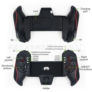 BTC938 Controller BT Wireless Gamepad Android/IOS Joystick retrattile per telefono - Product Image 6