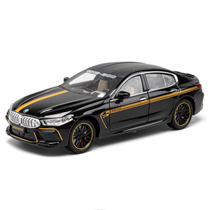 BMW M8 için 1:24 ölçekli Diecast Metal Model araba ses ve ışık geri çekme ve açık kapılar ile dekoratif koleksiyon oyuncak - Product Image 1