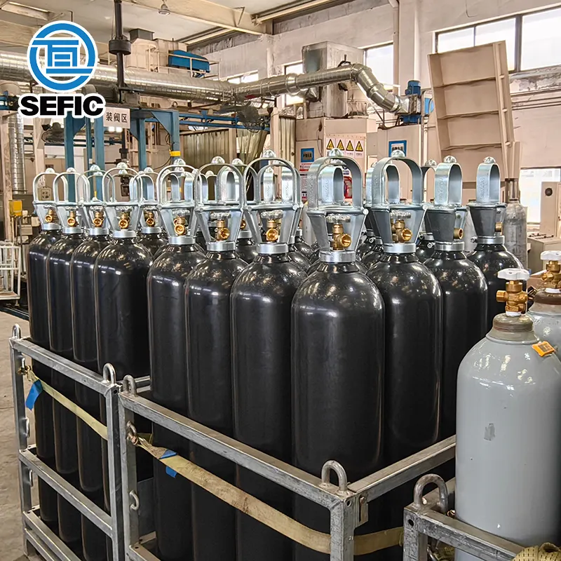 SEFIC TPED ENISO9809-1 표준 TUV 인증 99.99% 순도 질소 가스 실린더 40L 47L 50L 공장 가격