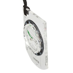 Outdoor Hiking Survival Light Weight Orienteering Compass Professional Mini Compass with Scale Ruler - Product Image 3