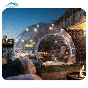 Igloo New Dining Trend Outdoor <strong>Domes</strong> Transparent <strong>Dome</strong> Restaurant 850g/m2 PVC Fabric Hot Galvanized GB Q235 Steel <strong>Tubes</strong> Iglu Felt