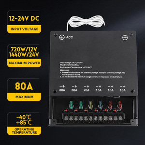 แผงสวิตช์ LED แก๊ง 6 ช่องการควบคุมไร้สายสาย ACC พร้อมฟังก์ชั่นสวิตช์ปลั๊กไฟสําหรับออฟโรด - Product Image 5