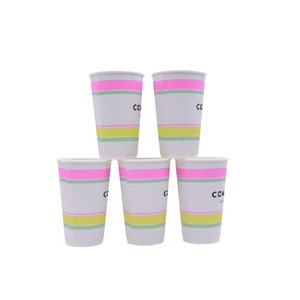 Çevre dostu özelleştirilmiş baskı logosu çift duvar kahve fincanları 4oz 6oz 8oz 12oz 16oz 22oz kağıt kahve bardağı sıcak içecek için - Product Image 5
