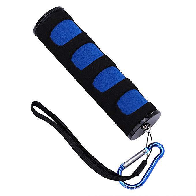 Mango de esponja azul