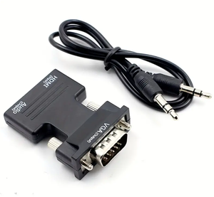 HD Line Interface Adapter HDM <strong>to</strong> VGA With Audio for Computer Monitor TV and Projector Converter Audio Splitter &amp; Converter - Product Image 6