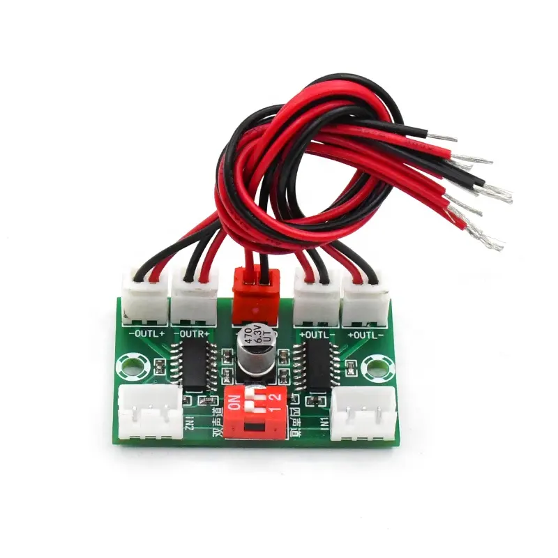 XH-A156 4 canales PAM8403 amplificador digital USB fuente de alimentación 5V mini DIY amplificador 4*3W de potencia de salida