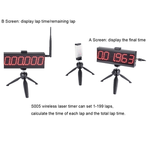 Speedtech S-005 orologio con Timer sportivo da corsa Laser Multi-giro per pratica di corsa con risvolto Timer di visualizzazione per pattinaggio di velocità per auto da corsa - Product Image 2