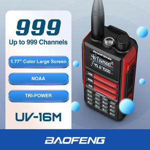 Baofeng UV-16M V2 yüksek 10W 999CH ekran Dual Band radyo ip67 Walkie Talkie iki yönlü radyo