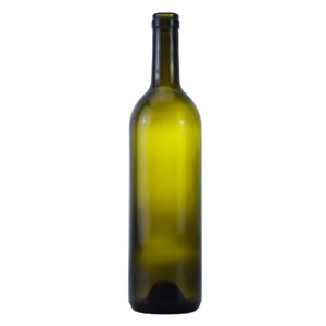 Custom Deep Green Burgundy <strong>Wine</strong> Bottles 750ml Dead Leaf Round Shape Includes Cork for 75cl <strong>3L</strong> 4.5L 1L Champagnes and <strong>Wines</strong> - Product Image 1