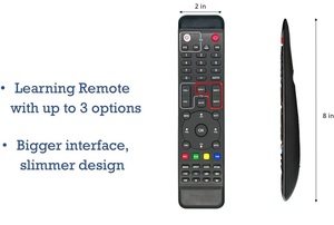 Replacement Remote <strong>Control</strong> for 3500STBA <strong>III</strong> ATSC Digital Converter Box Set-Top Box With ABS Material Rolling Fixed Learning Code - Product Image 2