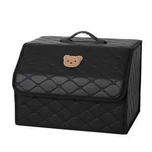 Trunk Organizer กล่องเก็บของในรถพับได้ สีดํา สีชิ้น วัสดุ ทอ ประเภทแหล่งกําเนิด สถานที่ การใช้งาน ที่เก็บของ - Product Image 6