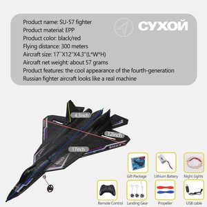 SU57 <strong>Model</strong> Unbreakable Radio Controlled Warplane Flugzeug Fixed Wing Foam <strong>Glider</strong> RC Plane Hand Throwing With Charger Included - Product Image 6