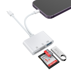 热卖USB C连接器至SD/tf卡读卡器适配器内存sd卡读卡器，适用于iPhone/iPad - Product Image 1