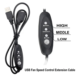 OEM 3.28ft 100 CENTIMETRI della Cassa del PC di Controllo della Velocità della Ventola di Estensione Cavo USB Fan Controller Cavo di Estensione Wire A Tre-gear regolazione - Product Image 2