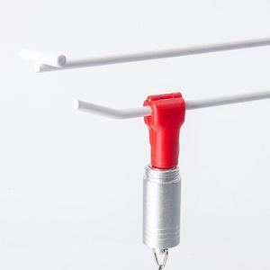Gancio di sicurezza con gancio di sicurezza antifurto rosso