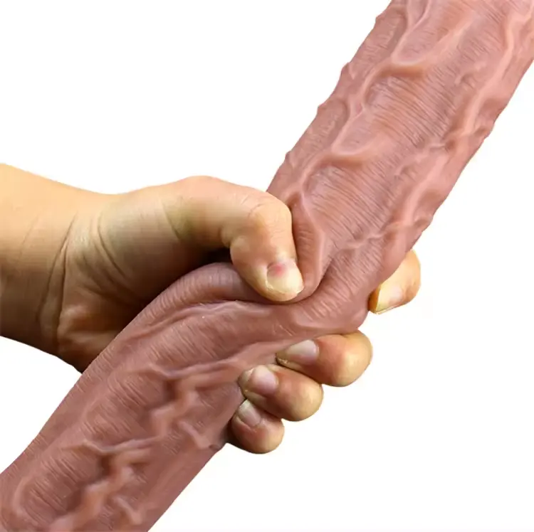 Dildo realistico Super lungo 13.6 pollici di Silicone liquido masturbazione femminile pene artificiale grandi giocattoli di gomma del sesso per le donne
