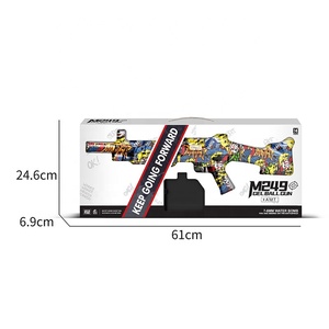 Özel renk boya Mini M249 çocuklar otomatik sıçramak jel topu Blaster sıçramak oyuncak tabanca su bombası çekim mermi - Product Image 5