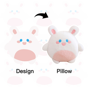 ぬいぐるみぬいぐるみ恐竜豚人形枕カスタムソフトウサギカエルぬいぐるみ枕毛布 - Product Image 3