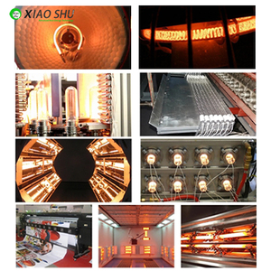 XIAOSHU 220V 700W直径16mm電気石英発熱体赤外線ガラス管ヒーター
