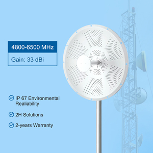 Dài phạm vi Parabol món ăn ăng-ten 4800-6500MHz trạm cơ sở <span class=keywords><strong>Wifi</strong></span> MIMO Directional Antenna 5GHz 33dbi với SMA kết nối - Product Image 1