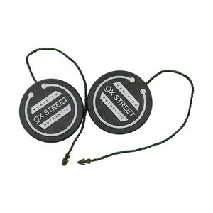 Cuerda de poliéster bloqueable con sello de ropa con logotipo personalizado al por mayor, cuerdas de etiquetas colgantes de plástico coloridas para ropa - Product Image 6